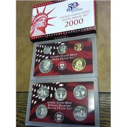 2000 US SILVER PROOF SET