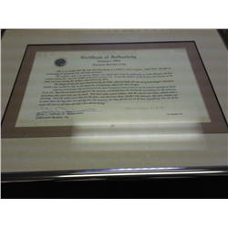 WIDOW'S MITE BRONZE COIN FRAMED