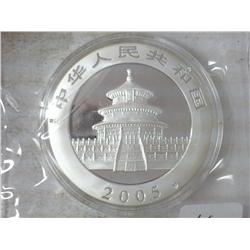 2005 CHINA 10 YUAN SILVER PANDA COIN (UNC)