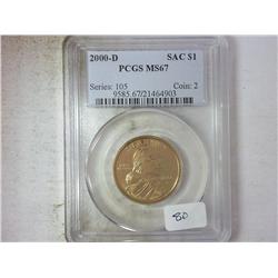 2000-D SACAGAWEA DOLLAR PCGS MS67