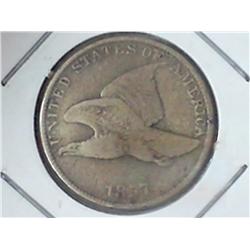 1857 FLYING EAGLE CENT