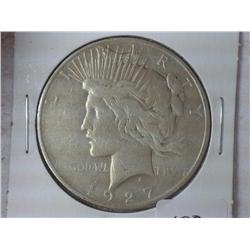 1927-D PEACE SILVER DOLLAR