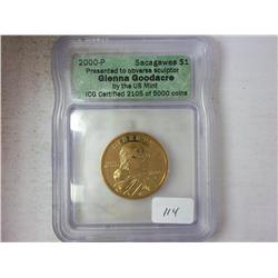 2000-P GOODACRE SACAGAWEA $ ICG #2105 OF 5000