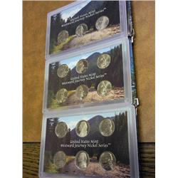 2004, 05 AND 06 WESTWARD JOURNEY NICKEL SETS (UNC)