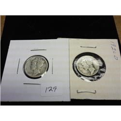 1919-D & 20-D MERCURY DIMES