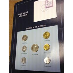 REPUBLIC OF AUSTRIA COIN & STAMP SET (UNC)