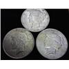 Image 1 : 1922-P/D/S PEACE SILVER DOLLARS