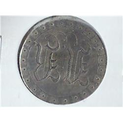 VERY ORNATE LOVE TOKEN ON SEATED LIBERTY QUARTER