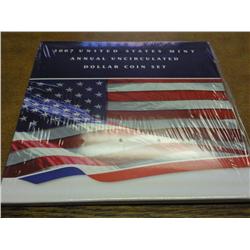 2007 US MINT ANNUAL UNC DOLLAR COIN SET