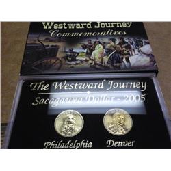 2005-P/D SACAGAWEA DOLLARS (UNC) (AS SHOWN)