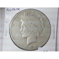 1934 PEACE SILVER DOLLAR (KEY DATE)