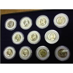 JEFFERSON WAR NICKELS SET (BRILLIANT UNC) 11 COINS