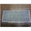 Image 2 : 1864 CONFEDEERATE STATES OF AMERICA $5 NOTE