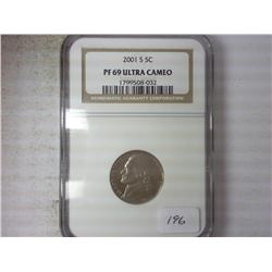 2001-S JEFFERSON NICKEL NGC PF69 ULTRA CAMEO