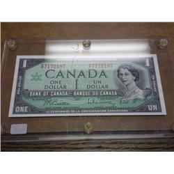 1967 CANADA ONE DOLLAR NOTE CRISP UNC