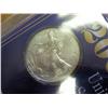 Image 2 : 2002 AMERICAN SILVER EAGLE AND STAMP SET (UNC)