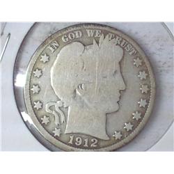 1912 BARBER HALF DOLLAR