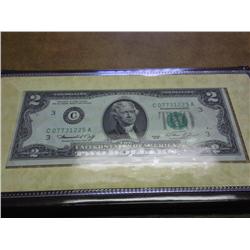 1976 US TWO DOLLAR NOTE (CRISP UNC)