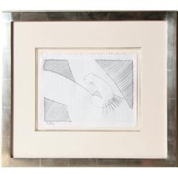 Keith Haring, Graph Penis, Pencil Drawing