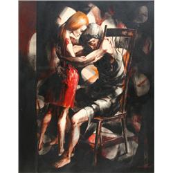 Raymond Howell, Mother and Child, Oil Painting