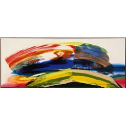 Paul Jenkins, Phenomena Bent Sun Chart, Oil Painting