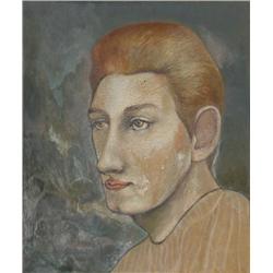 John F. Leonard, Portrait of a Man, Oil Painting