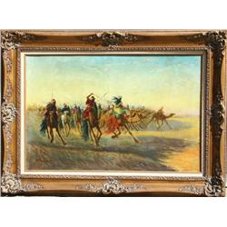 Vincent Manago, Orientalist Oil Painting