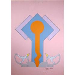 Peter Max, Colossus #1, Acrylic Painting