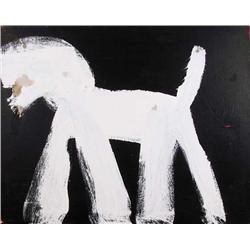 Peter Mayer, Dog 7, Acrylic Painting