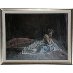 Harry McCormick, Reclining Woman, Oil Painting