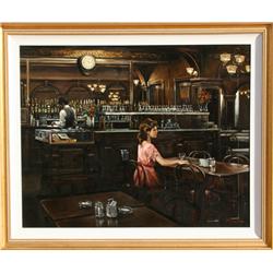 Harry McCormick, Gage and Tollner's, Oil Painting