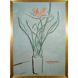 Winthrop Neilson, Bird of Paradise, Oil Painting