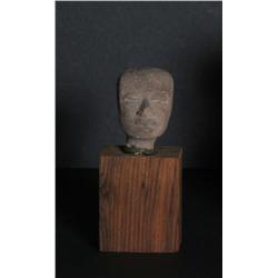 Pre-Columbian, Teotihuacan Figure Head, Carved Rock