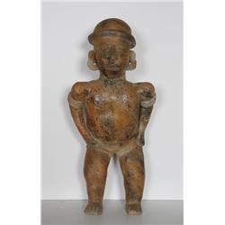 Pre-Columbian, Nayarit Guardian Figure, Terracotta Sculpture
