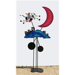 Frederick Prescott, Cow Jumped Over Moon, Kinetic Sculpture