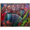 Image 1 : Alejandro Romero, Jazz Players, Oil Painting