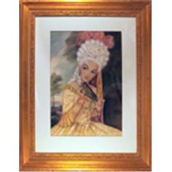 Vivian Rydgren, Portrait of a Woman, Color Pencil and Pastel Drawing