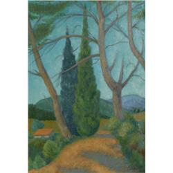 L. Marcel Salinas, Les Deux Cypres (Aix-en-Provence), Painting