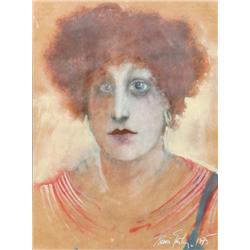 Ramon Santiago, Judith, Acrylic Painting