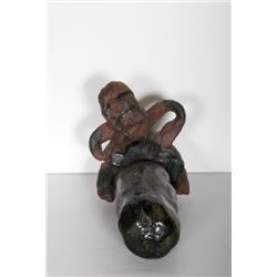 Walasse Ting, Man with Hands on Hips, Clay Sculpture