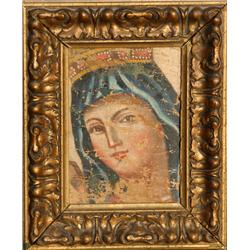 Madonna (possibly Byzantine), Oil Painting