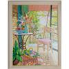 Image 1 : Lloyd van Pitterson, Front Porch with Pink Chair, Oil Painting