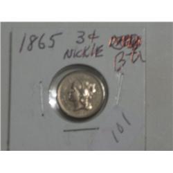1865 3c NICKEL