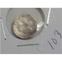 1853 3c NICKEL