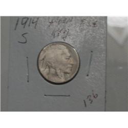 1914-S BUFFALO NICKEL