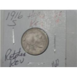 1916-S BUFFALO NICKEL