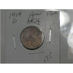 1919-D BUFFALO NICKEL