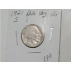 1921-S BUFFALO NICKEL