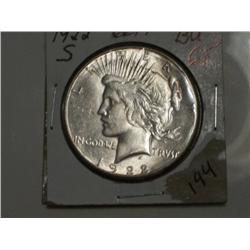 1922-S PEACE DOLLAR