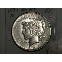1934-D PEACE DOLLAR